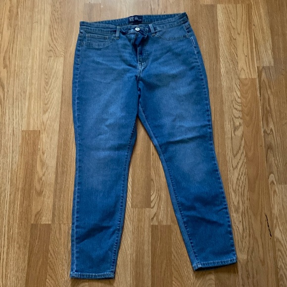 Gap High Rise Favorite Jegging Jeans Blue Size 14/32 - Picture 1 of 3